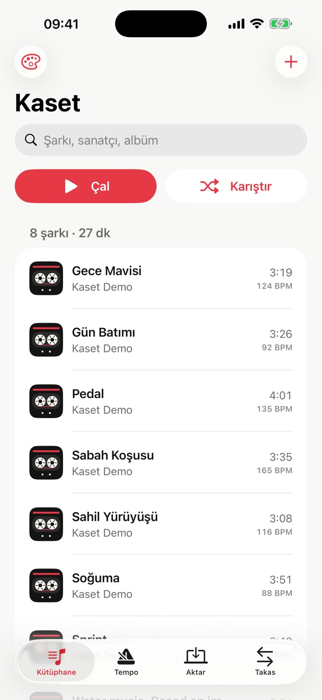 Kütüphane ekranı