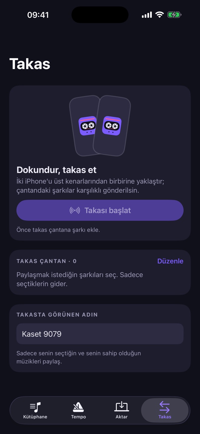 Takas ekranı